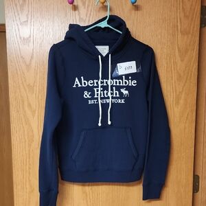 Abercrombie & Fitch Dark Blue Hoodie womens S number 5373